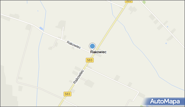 Rakowiec gmina Pacyna, Rakowiec, mapa Rakowiec gmina Pacyna