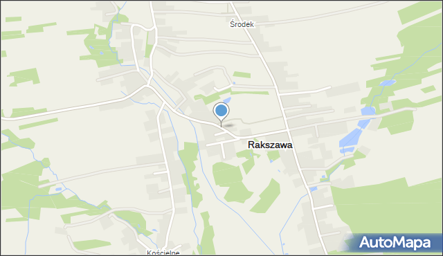 Rakszawa powiat łańcucki, Rakszawa, mapa Rakszawa powiat łańcucki