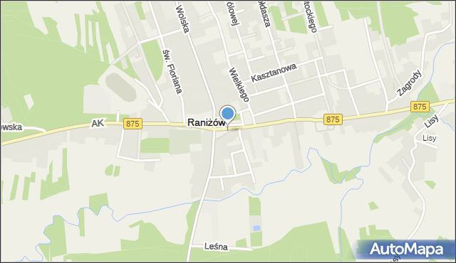 Raniżów, Raniżów, mapa Raniżów