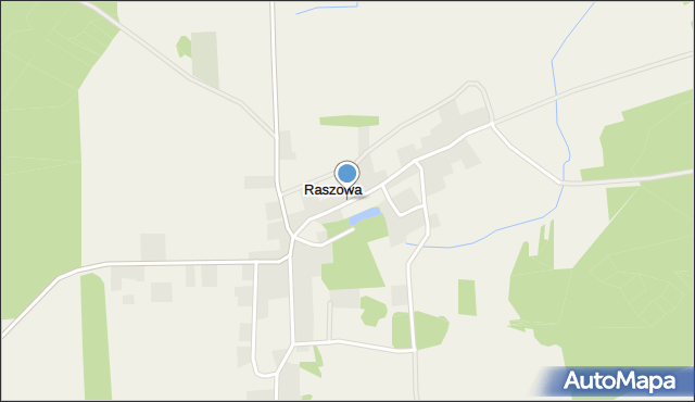 Raszowa gmina Lubin, Raszowa, mapa Raszowa gmina Lubin