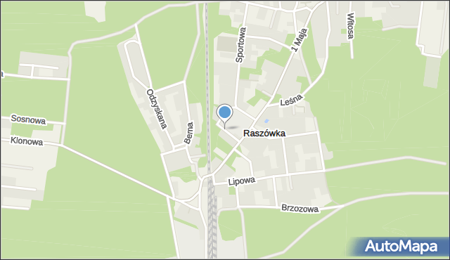 Raszówka, Rataja Macieja, mapa Raszówka