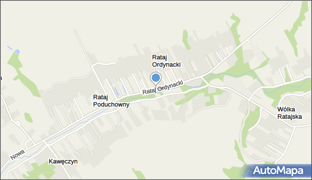 Rataj Ordynacki, Rataj Ordynacki, mapa Rataj Ordynacki