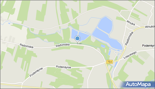 Solec nad Wisłą, Radomska, mapa Solec nad Wisłą