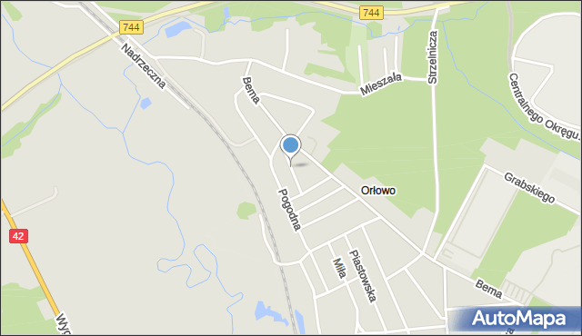 Starachowice, Radosna, mapa Starachowic