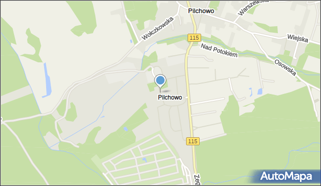 Szczecin, Rabczańska, mapa Szczecina