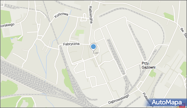 Trzebinia powiat chrzanowski, Rafineryjna, mapa Trzebinia powiat chrzanowski
