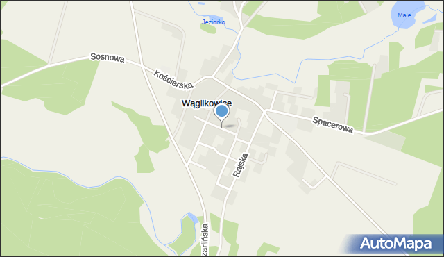 Wąglikowice, Radosna, mapa Wąglikowice