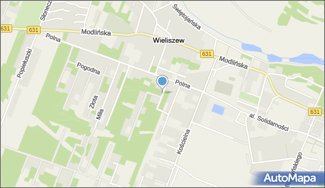 Wieliszew, Radosna, mapa Wieliszew