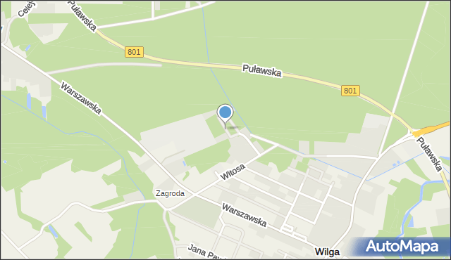 Wilga, Rataja Marcina, mapa Wilga