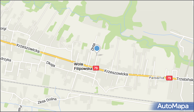 Wola Filipowska, Rajska, mapa Wola Filipowska