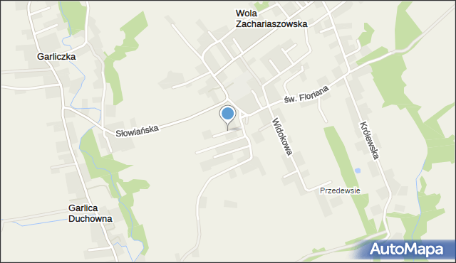 Wola Zachariaszowska, Radosna, mapa Wola Zachariaszowska