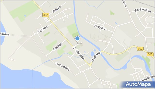 Zbąszyń, Rajewo, mapa Zbąszyń