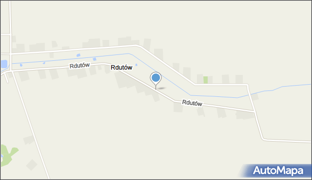 Rdutów gmina Chodów, Rdutów, mapa Rdutów gmina Chodów