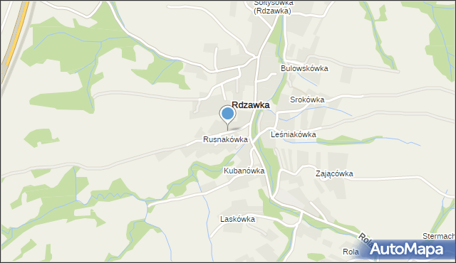 Rdzawka, Rdzawka, mapa Rdzawka