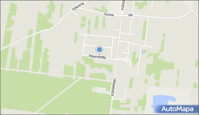 Dobre powiat miński, Reymonta Władysława, mapa Dobre powiat miński