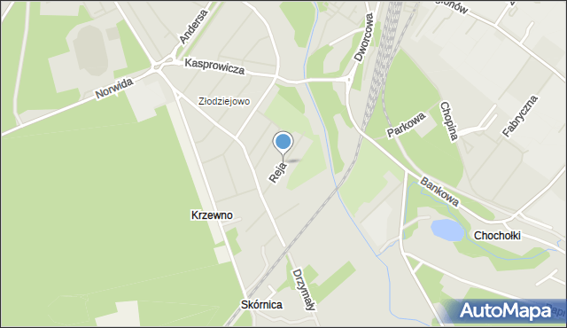 Goleniów, Reja Mikołaja, mapa Goleniów