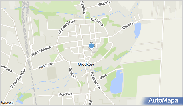 Grodków powiat brzeski, Reymonta Władysława, mapa Grodków powiat brzeski