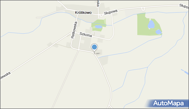 Królikowo gmina Szubin, Retkowska, mapa Królikowo gmina Szubin