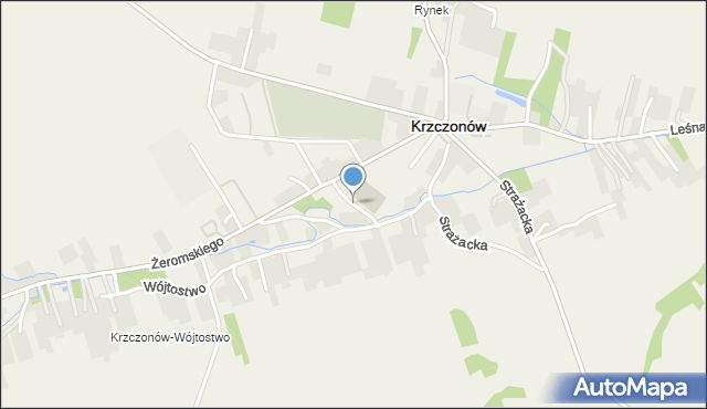 Krzczonów powiat lubelski, Reymonta Władysława, mapa Krzczonów powiat lubelski