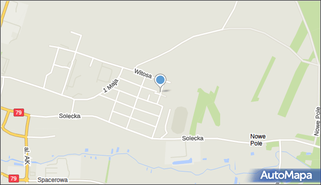 Lipsko, Rejtana Tadeusza, mapa Lipsko