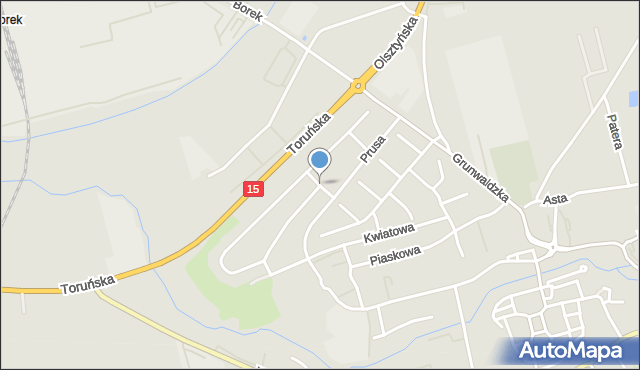 Lubawa, Reja Mikołaja, mapa Lubawa