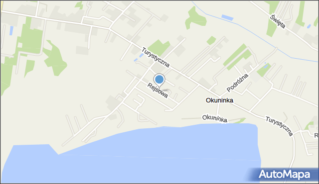 Okuninka, Rejsowa, mapa Okuninka