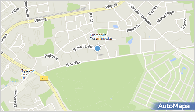 Olsztyn, Reksia, mapa Olsztyna