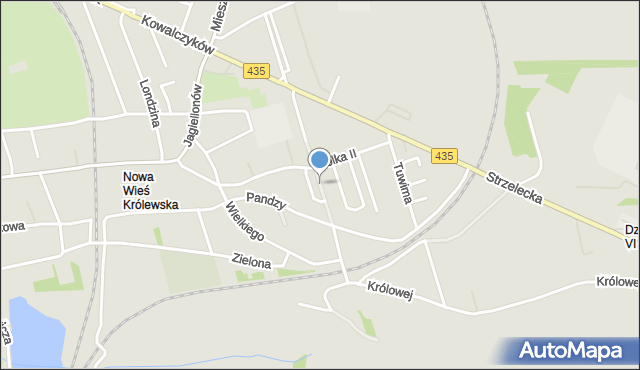 Opole, Reja Mikołaja, mapa Opola