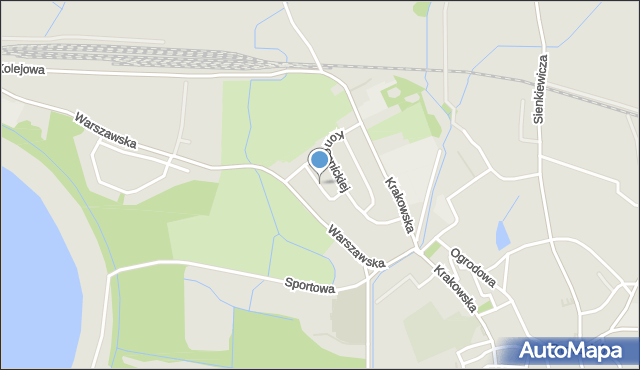 Otmuchów, Reja Mikołaja, mapa Otmuchów