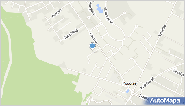 Pogórze gmina Kosakowo, Reymonta Władysława, mapa Pogórze gmina Kosakowo