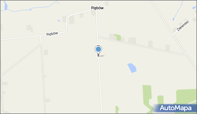 Rębów gmina Gostynin, Rębów, mapa Rębów gmina Gostynin