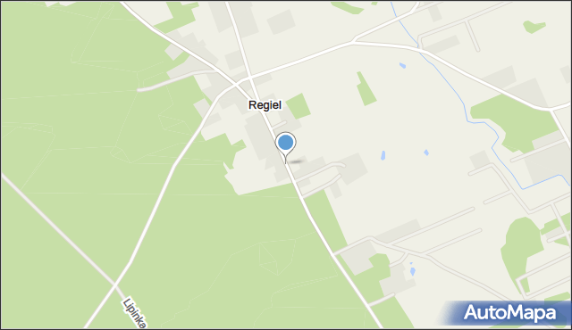 Regiel, Regiel, mapa Regiel