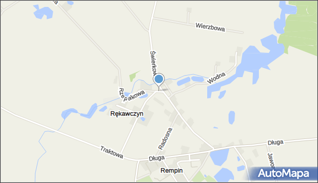 Rękawczyn gmina Gozdowo, Rękawczyn, mapa Rękawczyn gmina Gozdowo