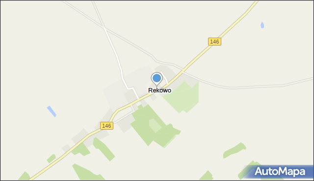 Rekowo gmina Radowo Małe, Rekowo, mapa Rekowo gmina Radowo Małe