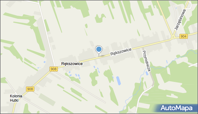 Rększowice, Rększowice, mapa Rększowice