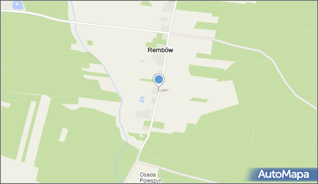 Rembów gmina Łask, Rembów, mapa Rembów gmina Łask