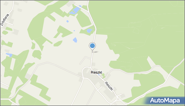 Reszki gmina Wejherowo, Reszki, mapa Reszki gmina Wejherowo