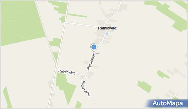 Retniowiec, Retniowiec, mapa Retniowiec