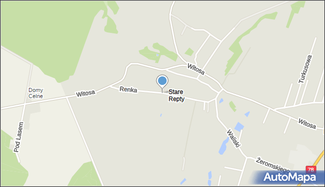 Tarnowskie Góry, Renka Henryka, ks., mapa Tarnowskie Góry