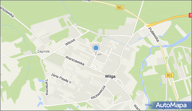 Wilga, Reymonta Władysława, mapa Wilga