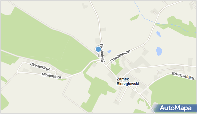 Zamek Bierzgłowski, Reja Mikołaja, mapa Zamek Bierzgłowski