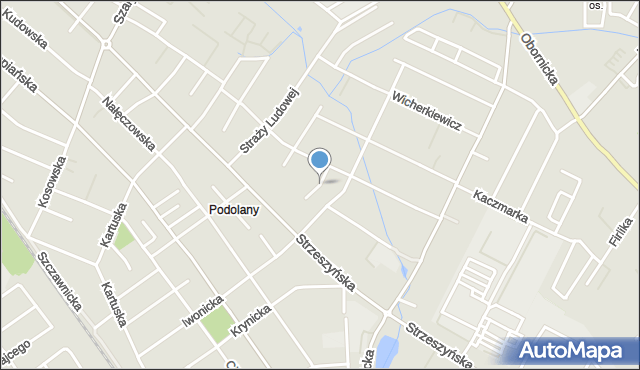 Poznań, Rivolego Józefa, mapa Poznania