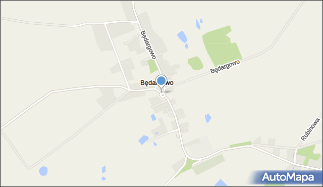 Będargowo gmina Kołbaskowo, Rondo Koczocika Władysława, mapa Będargowo gmina Kołbaskowo