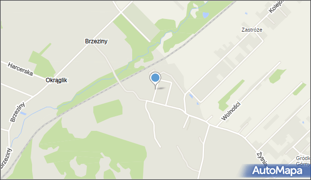 Będzin, Rodzinna, mapa Będzin