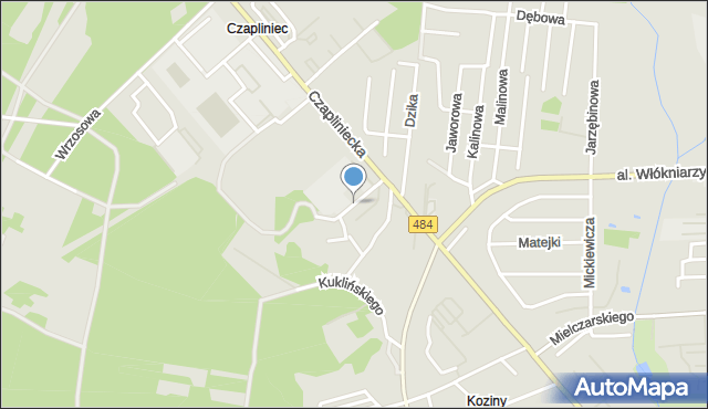 Bełchatów, Rodziewicza Włodzimierza, dr., mapa Bełchatów