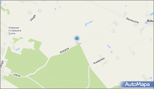 Bolumin, Różana, mapa Bolumin