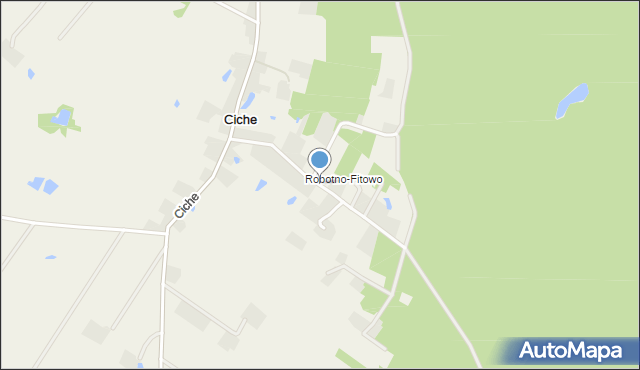 Ciche gmina Zbiczno, Robotno-Fitowo, mapa Ciche gmina Zbiczno