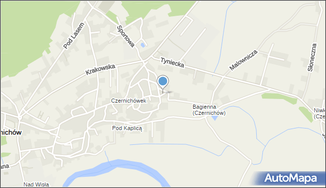 Czernichów powiat krakowski, Rozstaje, mapa Czernichów powiat krakowski