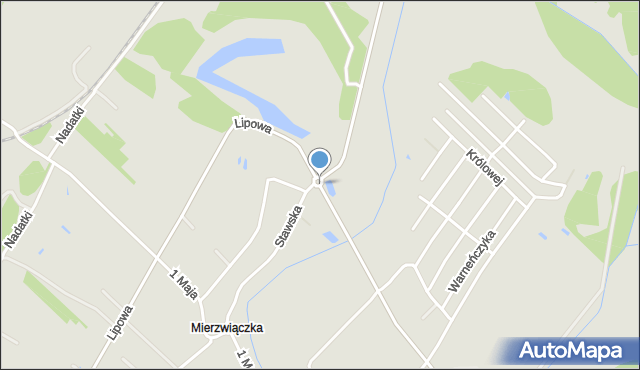 Dęblin, Rondo Nauczycieli Tajnego Nauczania, mapa Dęblin