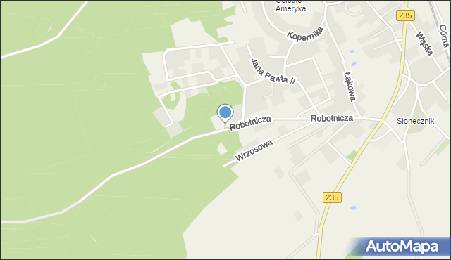 Dziemiany, Robotnicza, mapa Dziemiany